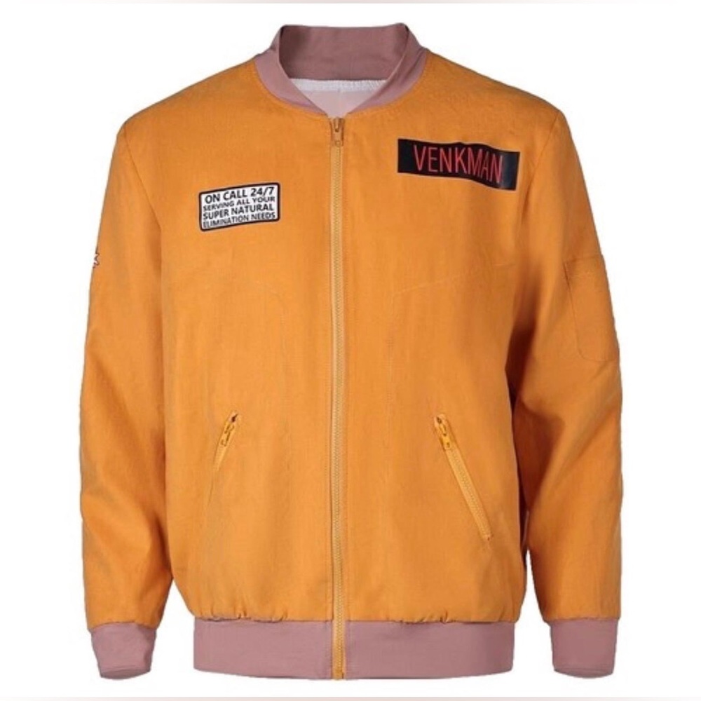 Orange Bomber Jacket